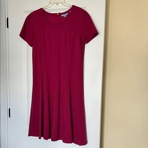 Draper James Fuchsia Short Sleeve Dress